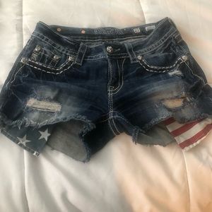 Miss me patriotic shorts